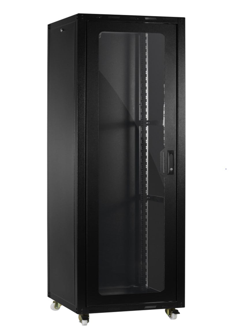 Provoice 19'' Tekerlekli 12U 600x600 Rack Kabinet+ Fan +Sabit Raf
