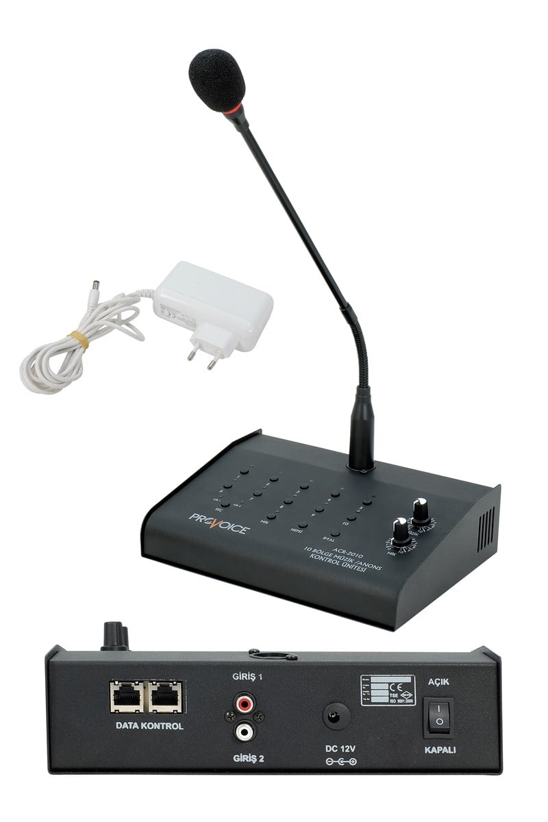 Provoice ACR-2010 10 Bölgeli Mikrofon ve Müzik Konsolu