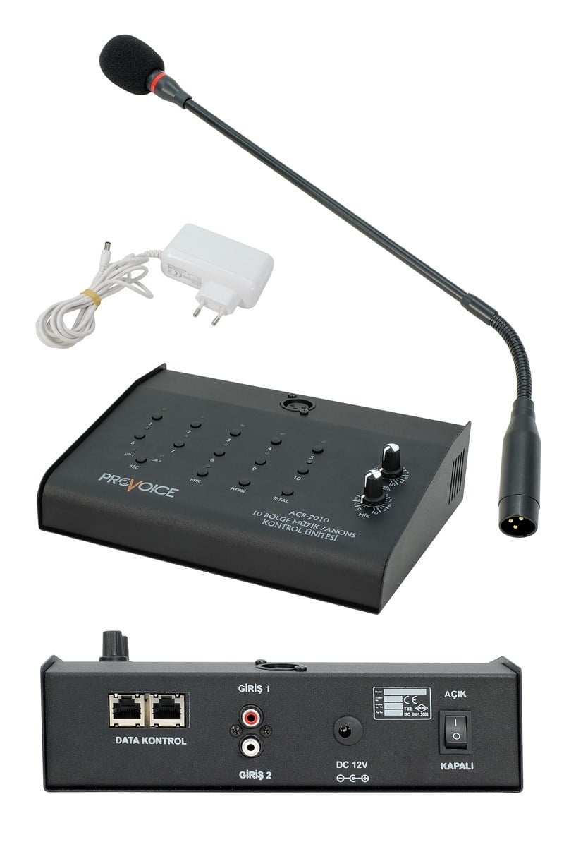 Provoice ACR-2010 10 Bölgeli Mikrofon ve Müzik Konsolu
