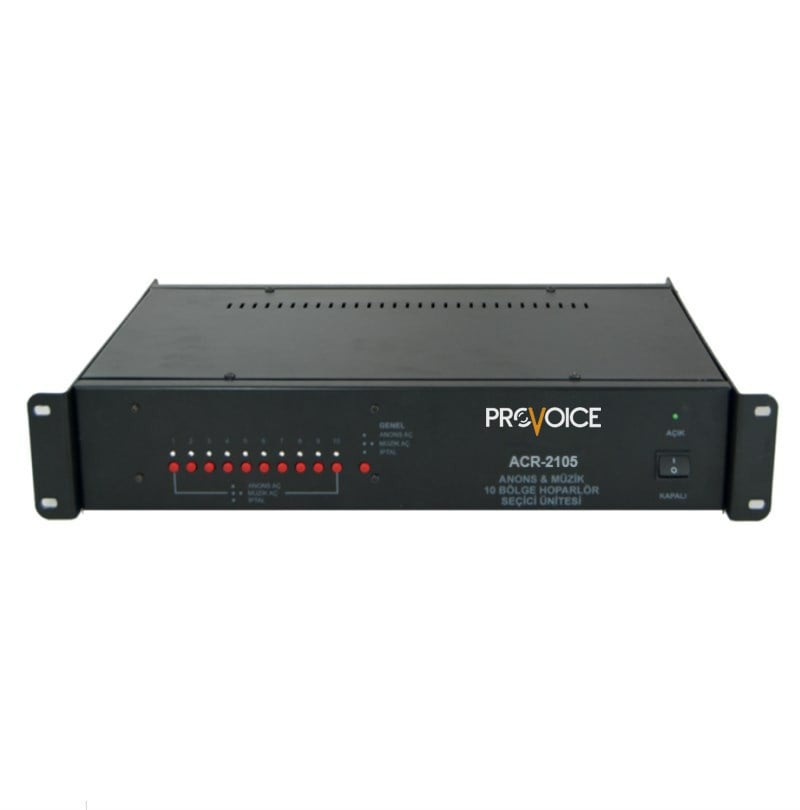 Provoice ACR-2105 Hoparlör Seçici Ünitesi 5 Bölgeli