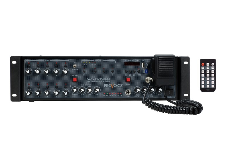 Provoice ACR-2140 Planet 400W Acil Durum Amplifikatörlü Merkez Ünitesi