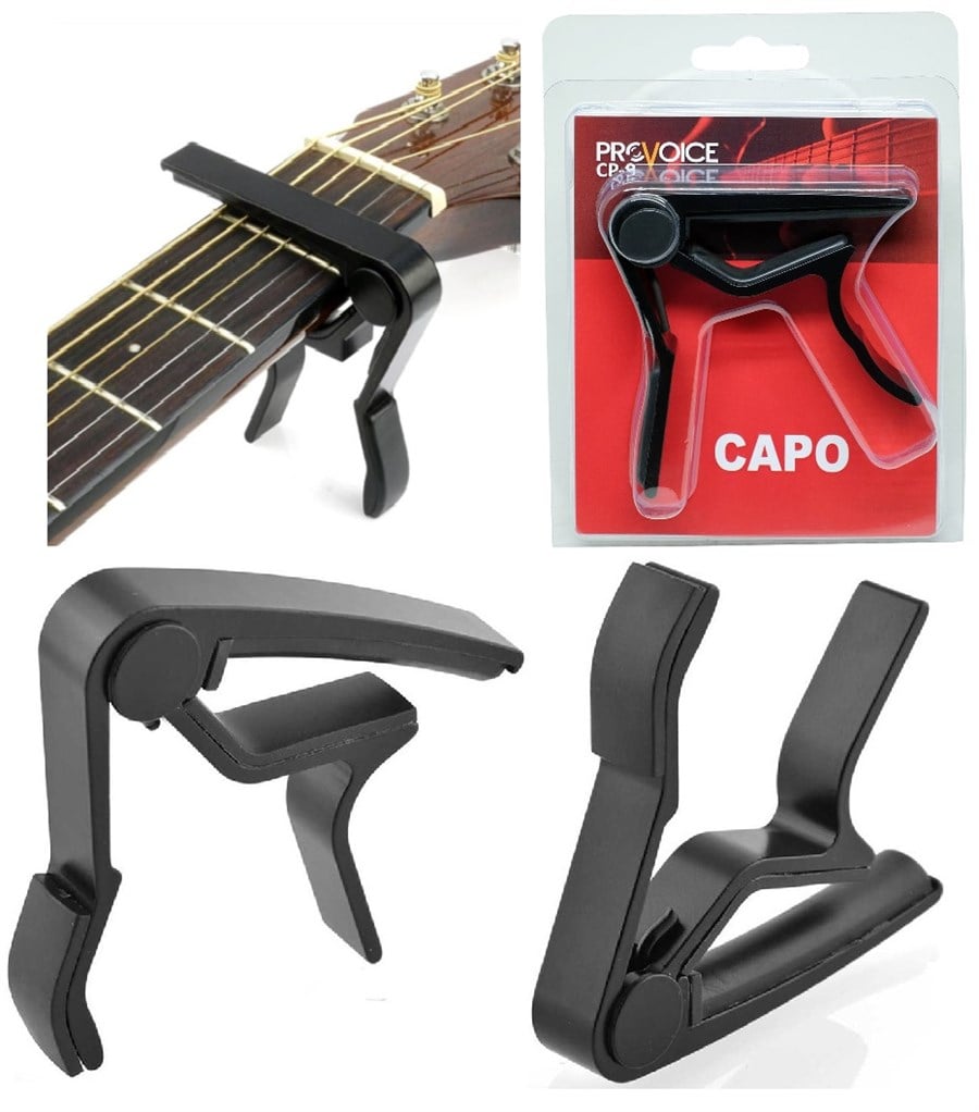 Provoice CP-9 Gitar Saz Kapo Kelepçesi Siyah Capo
