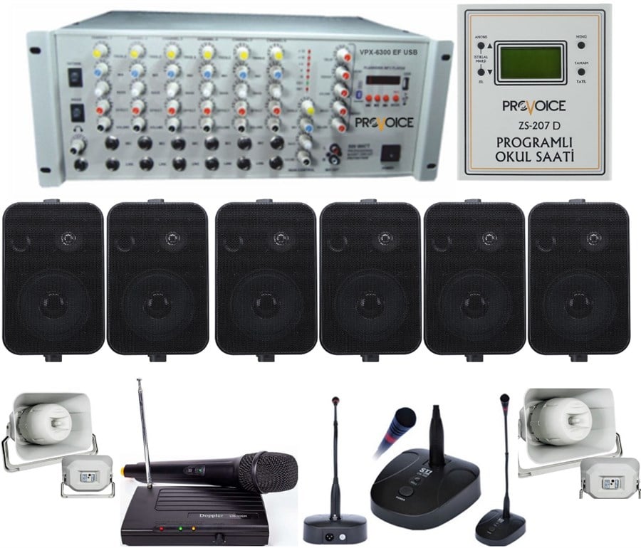 Provoice İç-Dış Okul Ses Sistemi Full Paket-5