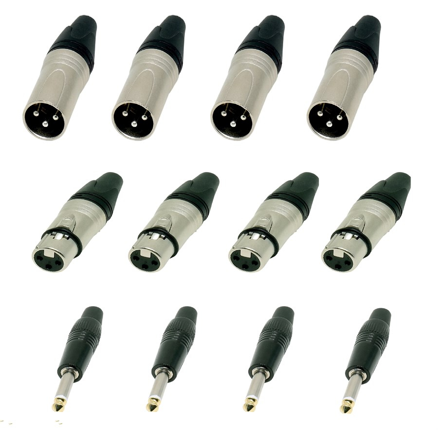 Provoice Jack XLR 4'lü Konnektör Paketi