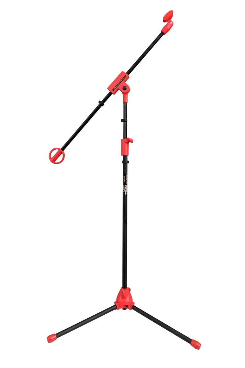 Provoice MK-7 Profesyonel Akrobat Mikrofon Sehpası (Kırmızı)