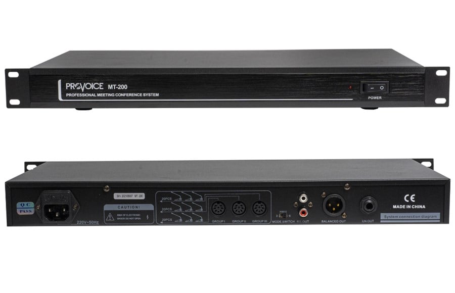 Provoice MT-200 Konferans Sistem Merkez Ünitesi