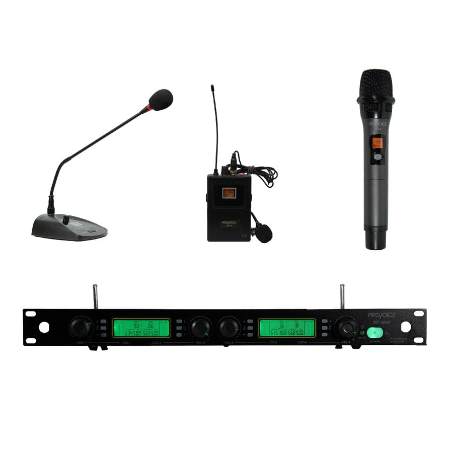 Provoice MT-4000-3SET Kablosuz Değiştirilebilir 3'lü Mikrofon Seti