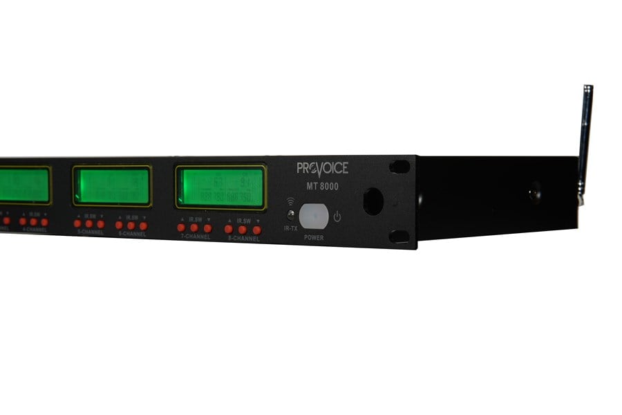 Provoice MT-8000 8 Kanal Çift Anten  UHF Band Kablosuz Receiver