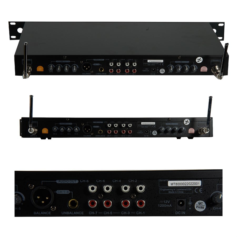 Provoice MT-8000-8YK Kablosuz 4 Masa 4 Yaka Mikrofonu