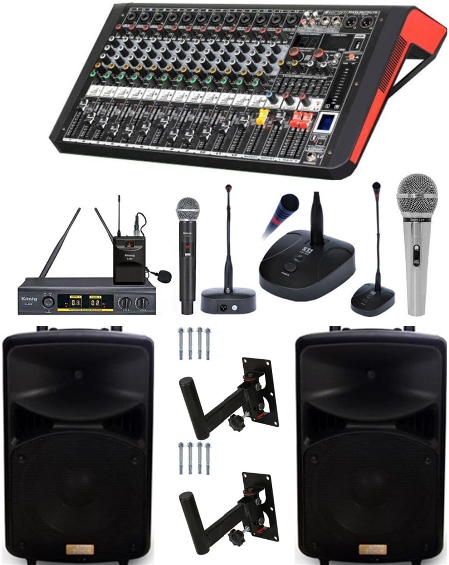 Provoice Profesyonel Okul Konferans Ses Sistemi Pro Paket-3