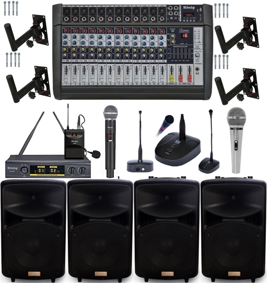Provoice Profesyonel Okul Konferans Ses Sistemi Pro Paket-2