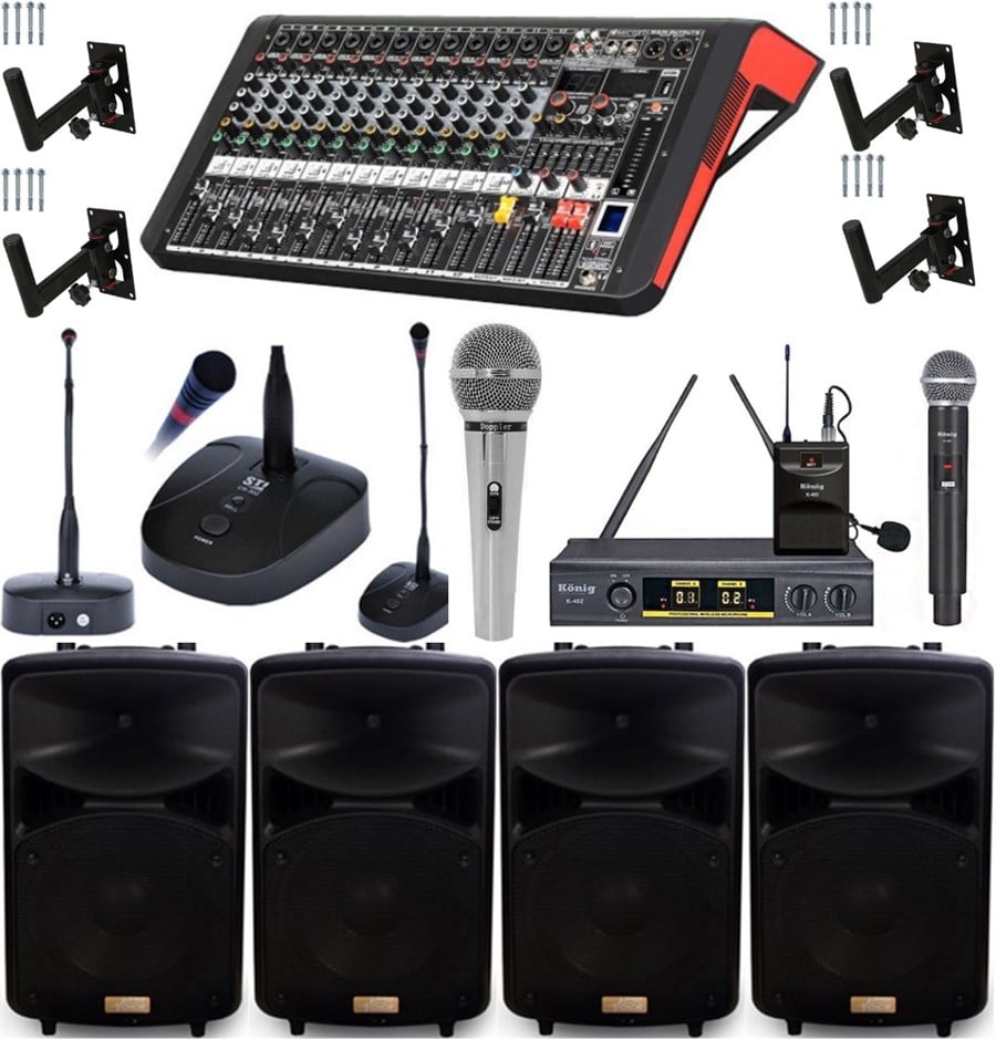 Provoice Profesyonel Okul Konferans Ses Sistemi Pro Paket-6