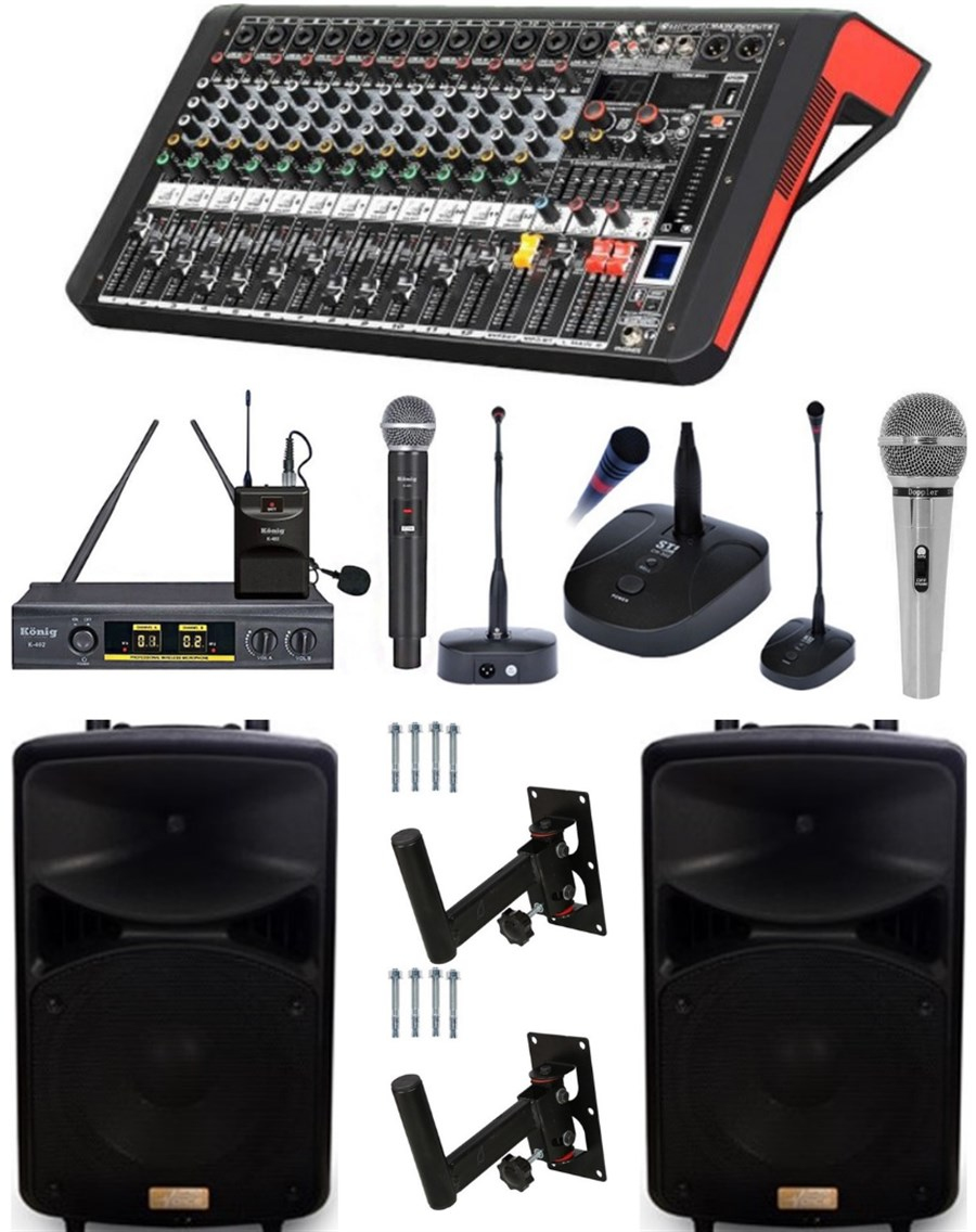 Provoice Profesyonel Okul Konferans Ses Sistemi Pro Paket-5