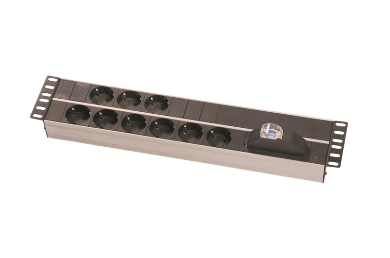 Provoice Schuko Tip 2U 19” 9'lu Priz Grubu