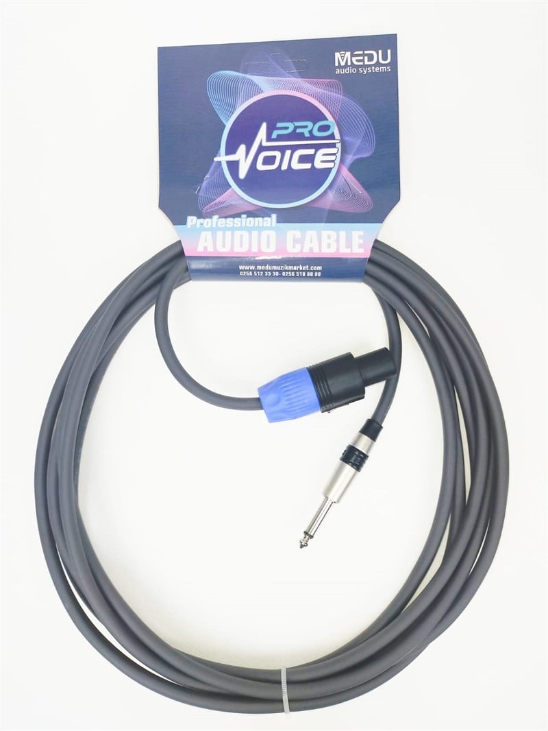 Provoice SJ-10 10 Metre Speakon ve Jack Girişli Hoparlör Kablosu