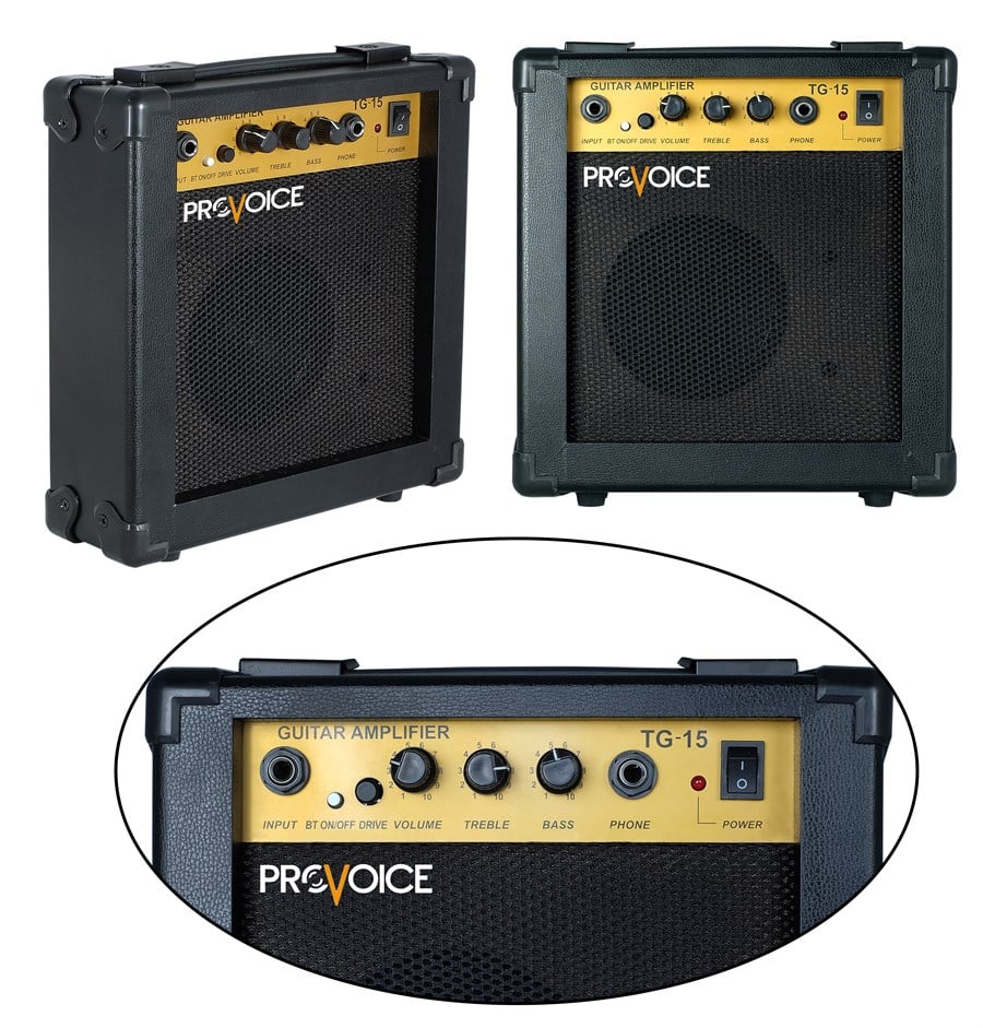 Provoice TG-15 Bluetooth'lu 15 Watt Elektro Gitar Amfisi