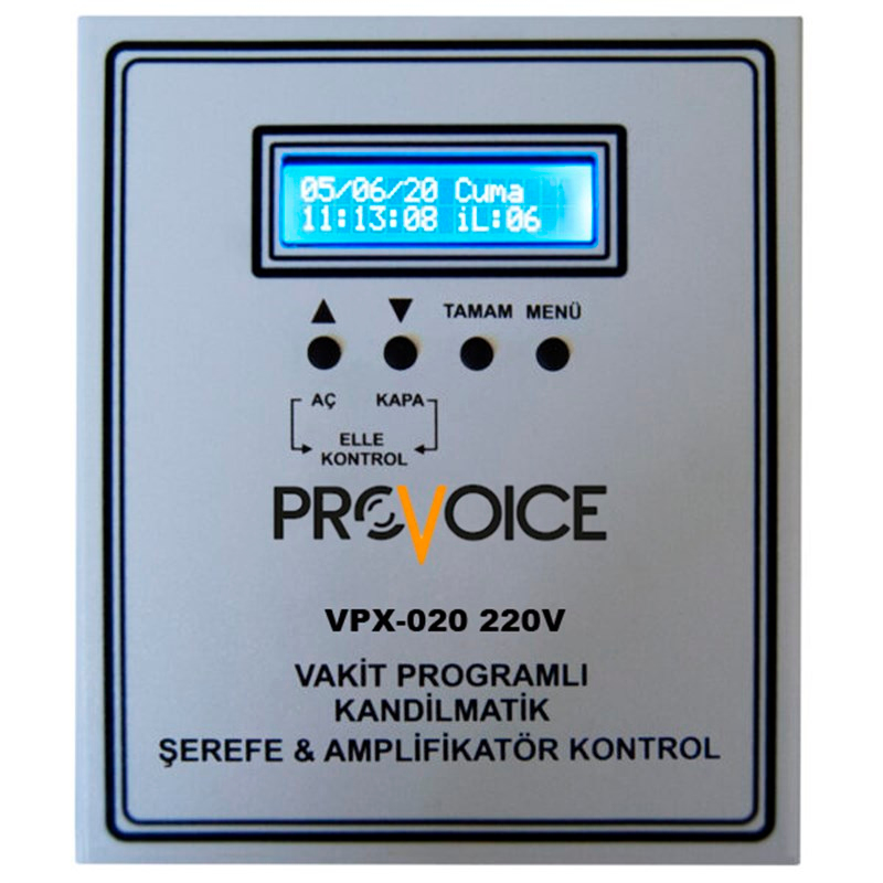 Provoice VPX-020 220V Zaman Programlı Kandilmatik