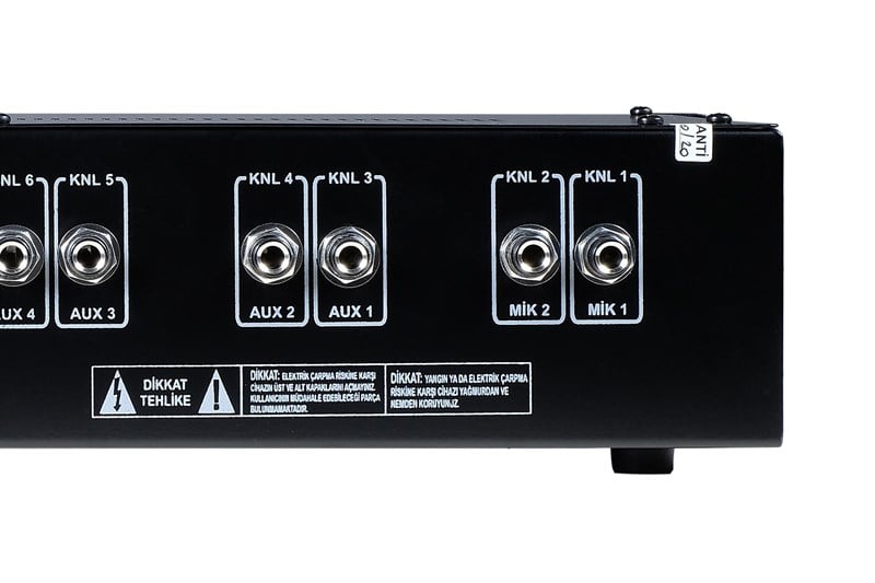 Provoice VPX-06 USB Rack Tipi 6 Kanal Mikser