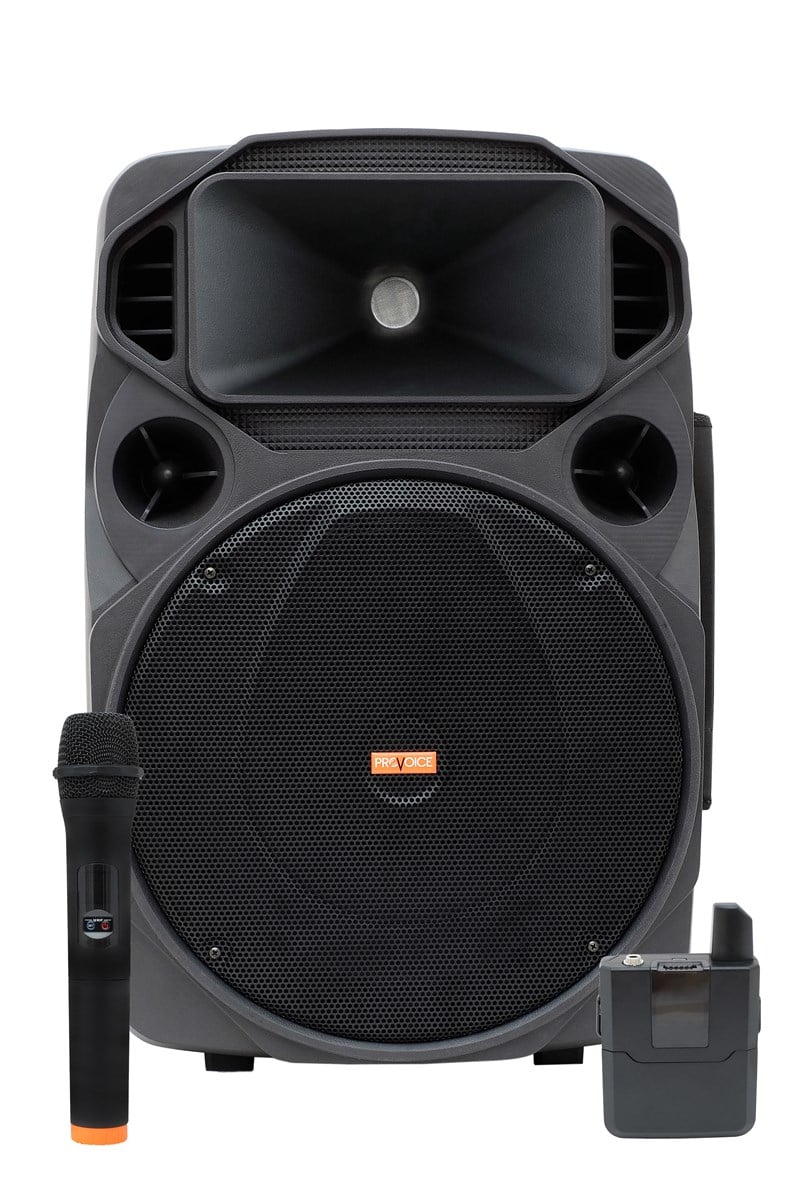 Provoice VPX-15 DC 12 inch 1200 Watt Taşınabilir Hoparlör Sistemi