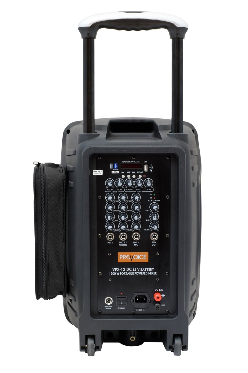Provoice VPX-15 DC 15 inch 1200 Watt Taşınabilir Hoparlör Sistemi