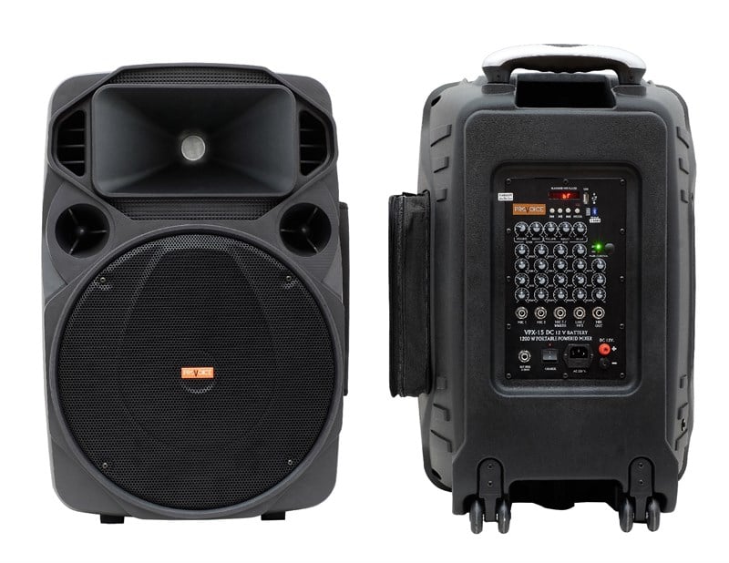Provoice VPX-15 DC 15 inch 1200 Watt Taşınabilir Hoparlör Sistemi
