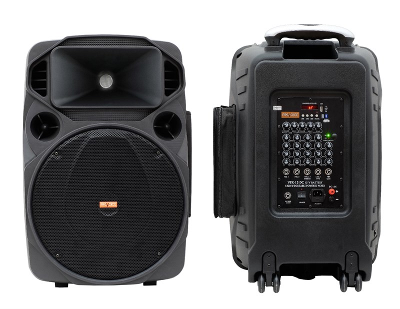 Provoice VPX-15 DCW 15'' 1200 Watt Aktif + 15'' 800 Watt Pasif Hoparlör Set