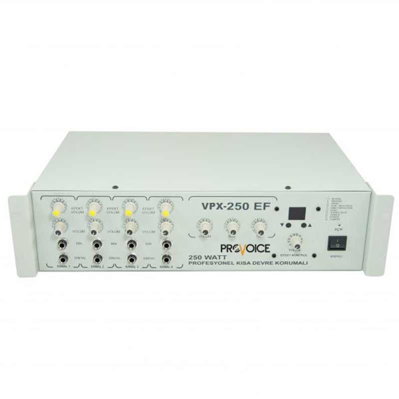Provoice VPX-250 EF Efektli 6 Kanal 250 Watt Mikser Amfi