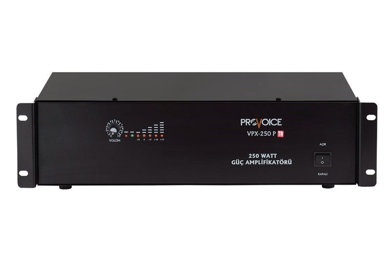 Provoice VPX-250P TR 100V Hat Trafolu 250 Watt 2 Kanal Güç Amplifikatörü