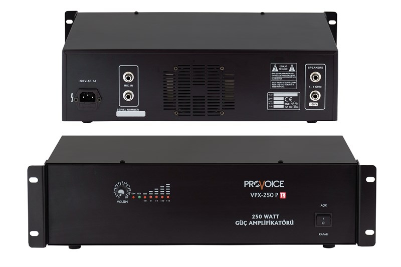 Provoice VPX-250P TR 250 Watt Trafolu Power Amplifikatör