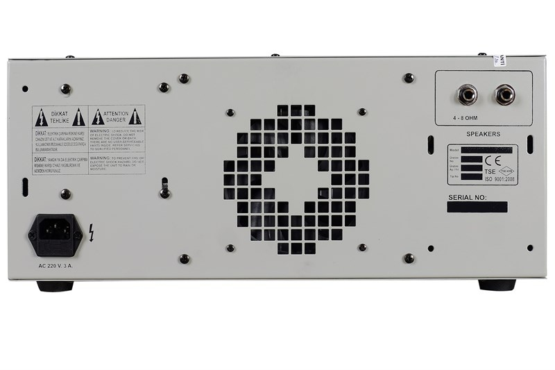 Provoice VPX-6300-E 300 Watt Efektli 6 Kanal Mikser Amplifikatör 