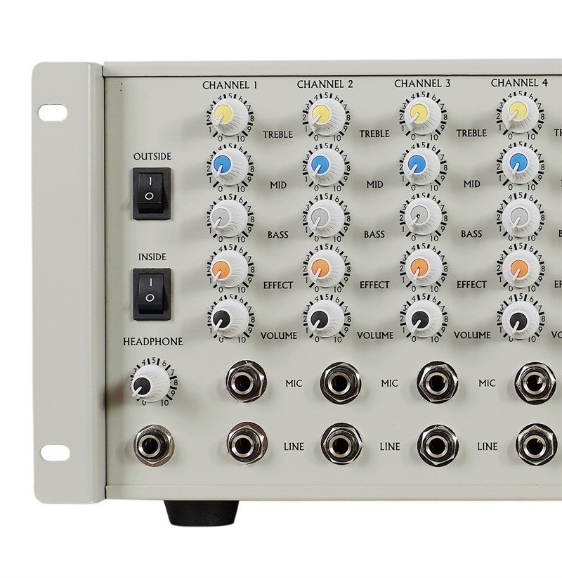 Provoice VPX-6300-E 300 Watt Efektli 6 Kanal Mikser Amplifikatör