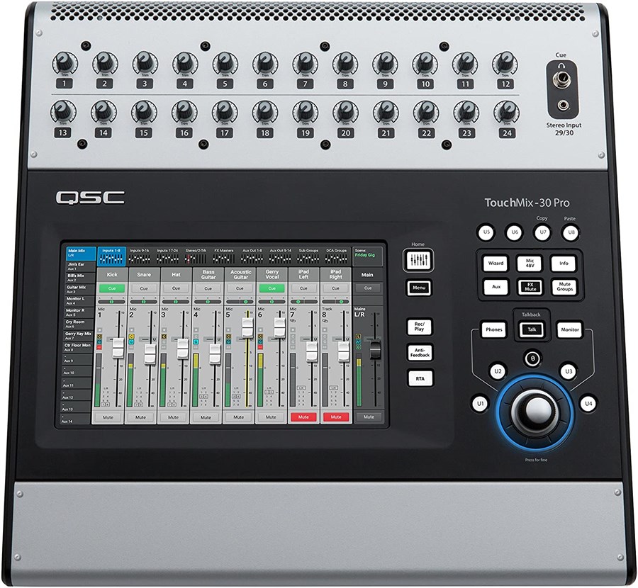 Qsc Touchmix-30 Pro 32 Kanallı Dokunmatik Digital Mikser