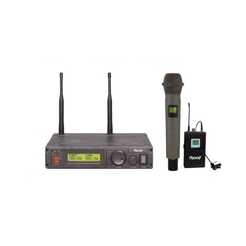 Roof R-1200 UHF El + Yaka Kablosuz Mikrofon Seti