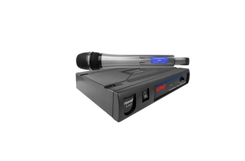 Roof R-801E UHF Band Tek Kanal Tek El Kablosuz Mikrofon Seti