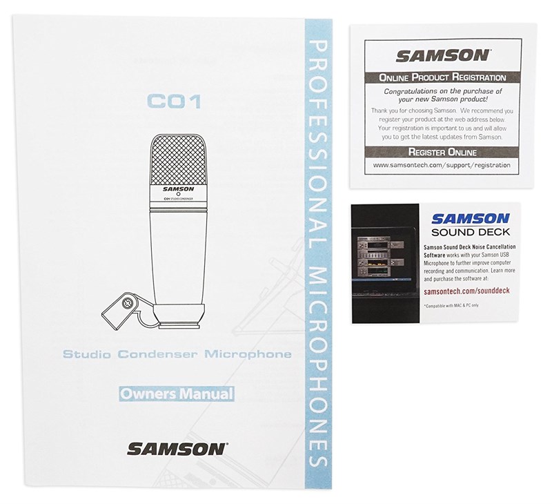 Samson C01 Geniş Diyafram Kondenser Studyo Kayıt Mikrofonu