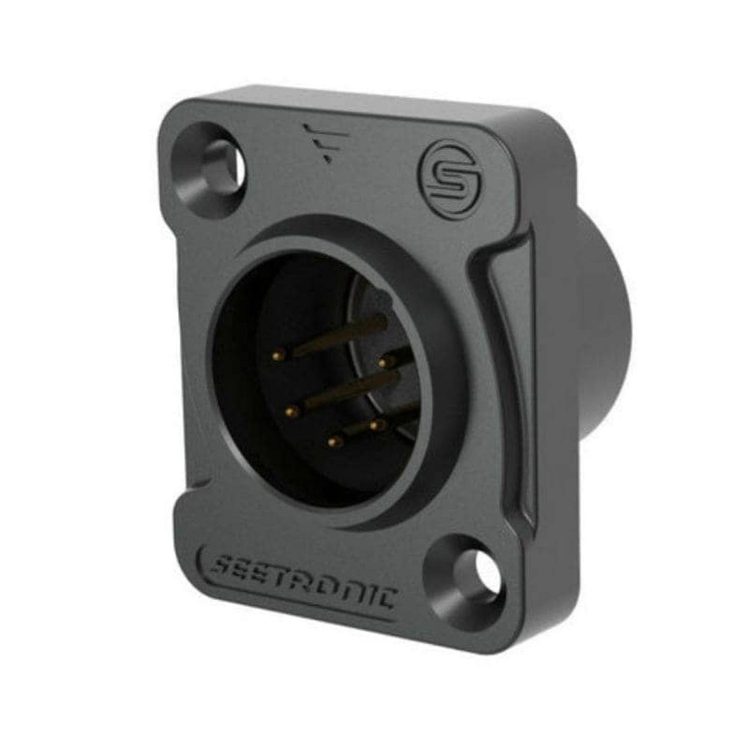 Seetronic J5F2C-W-B-67 5 Pin Şase Tipi Su Geçirmez Erkek Konnektör
