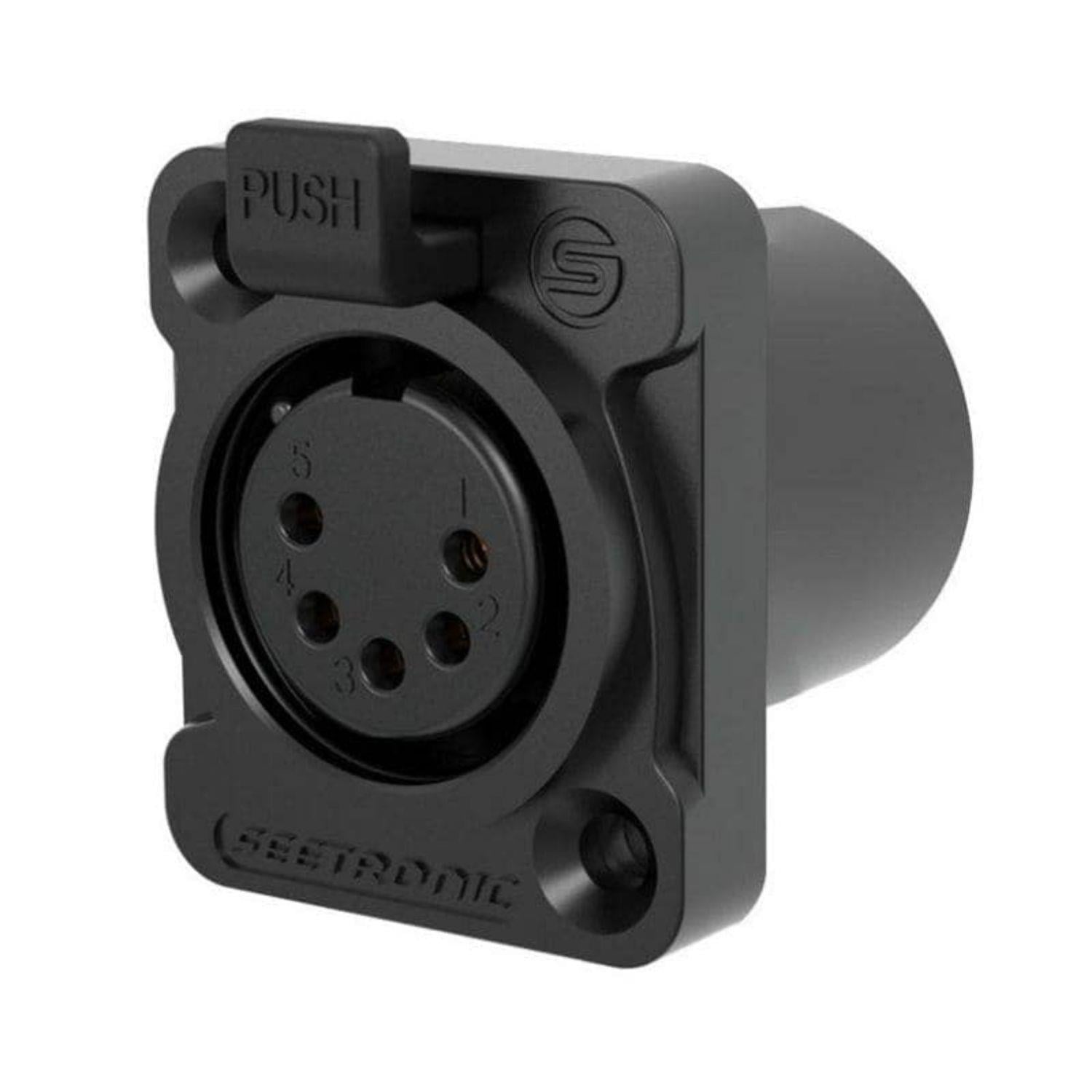 Seetronic K5F2C-W-B-67 5 Pin Şase Tipi Su Geçirmez Dişi Konnektör