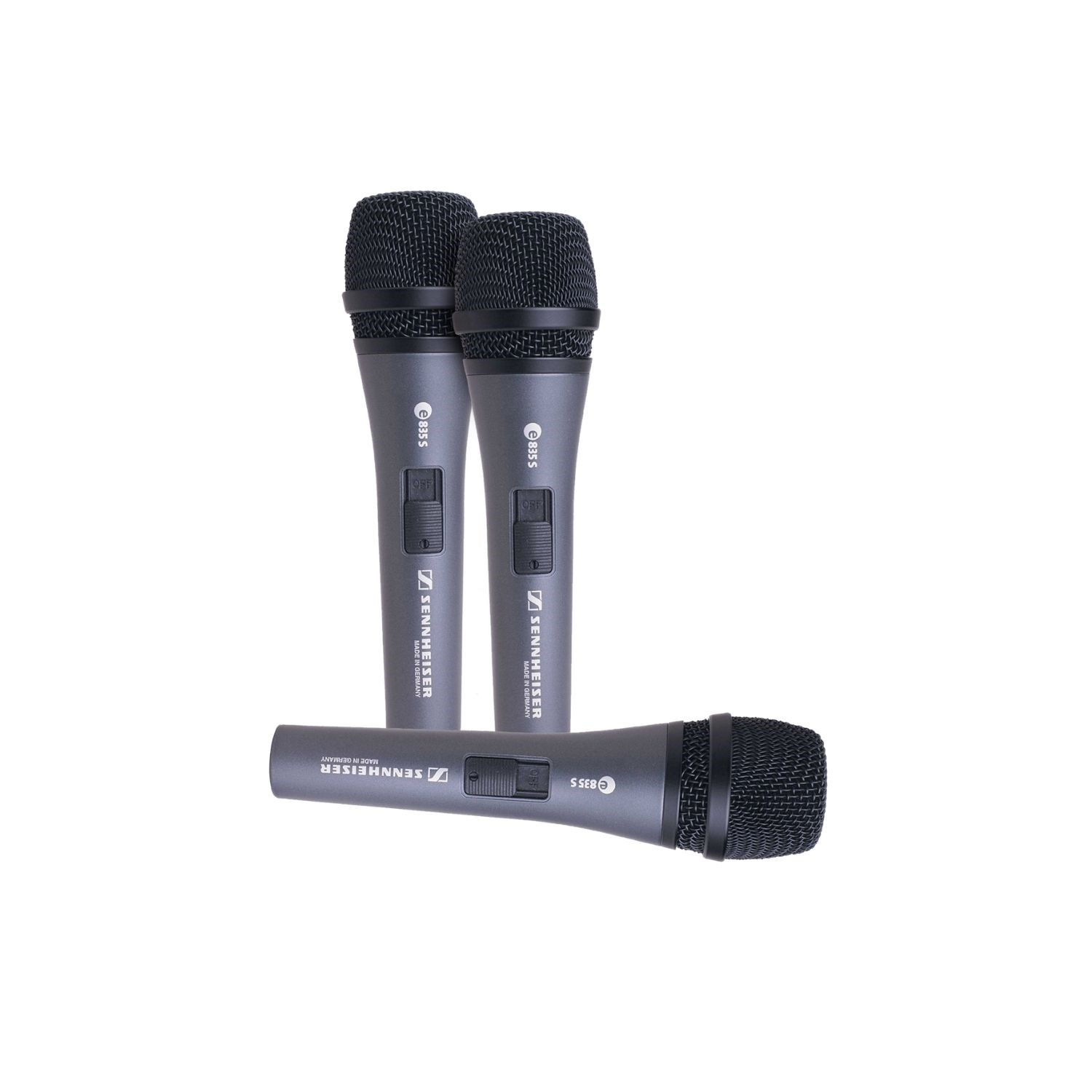 Sennheiser 3-PACK e835-S Vokal Mikrofon Seti