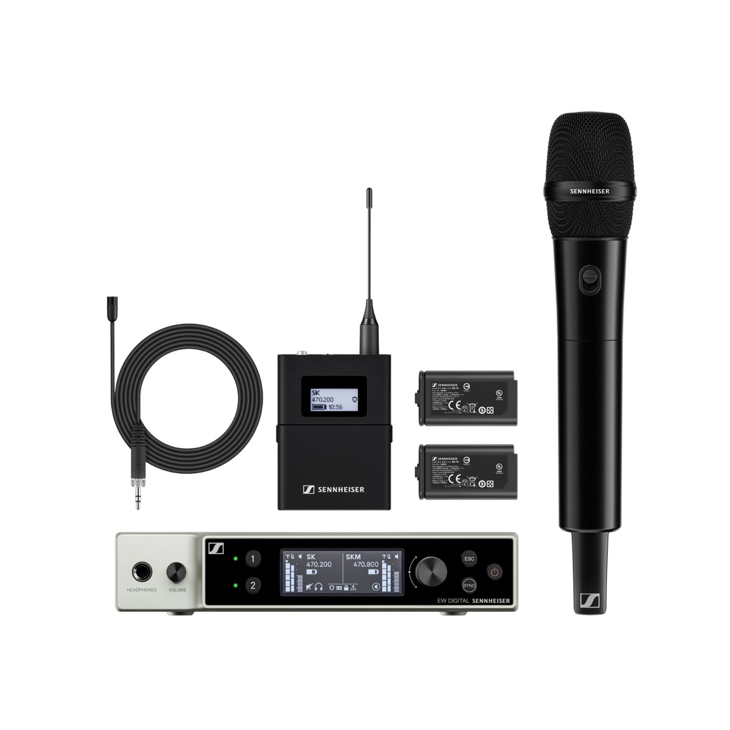 Sennheiser EW-DX MKE 2 / 835-S SET (R1-9) Dijital Kablosuz Mikrofon Sistemi