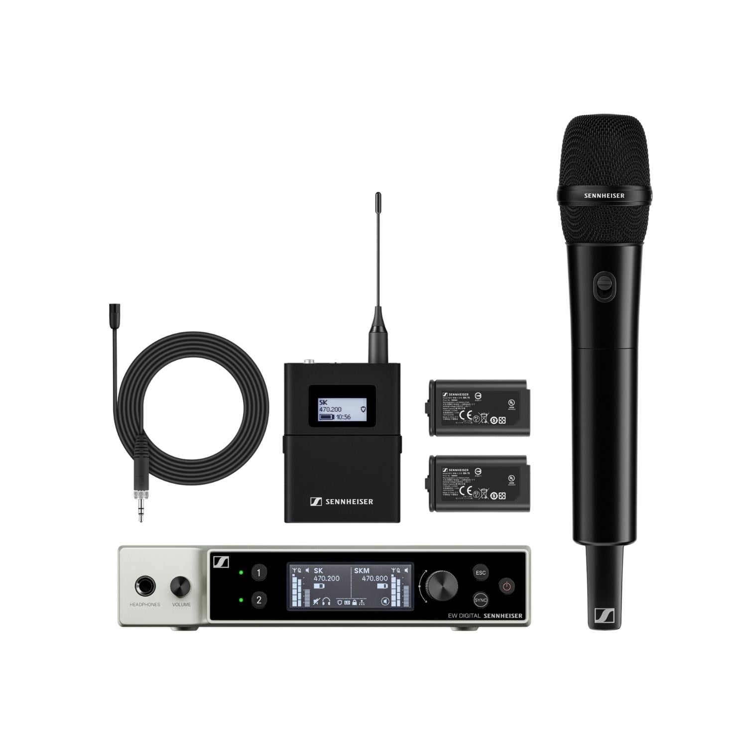 Sennheiser EW-DX MKE 2 / 835-S SET (S2-10) Dijital Kablosuz Mikrofon Sistemi