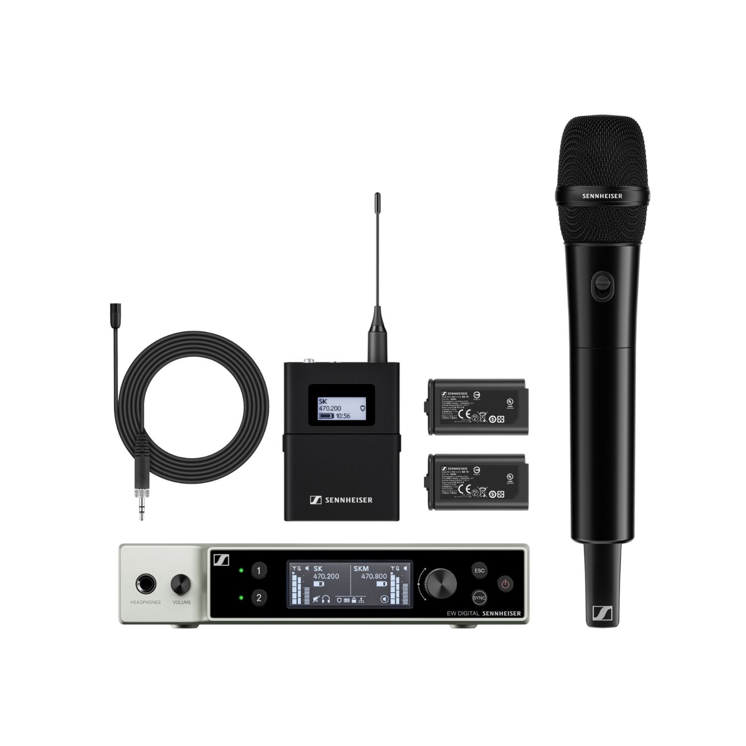Sennheiser EW-DX MKE 2 / 835-S SET (U1/5) Dijital Kablosuz Mikrofon Sistemi