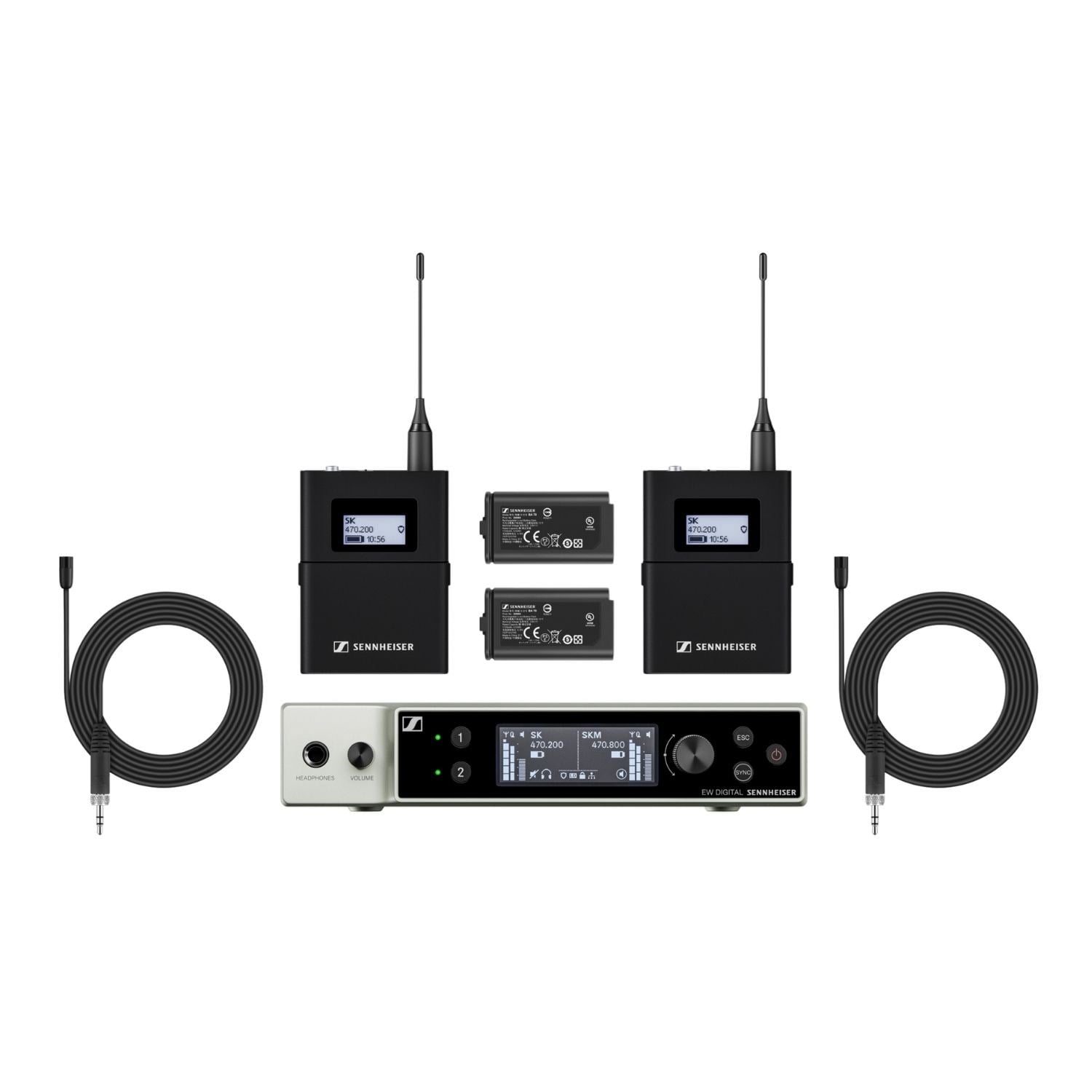Sennheiser EW-DX MKE 2 SET (Y1-3) Dijital Kablosuz Yaka Mikrofon Sistemi