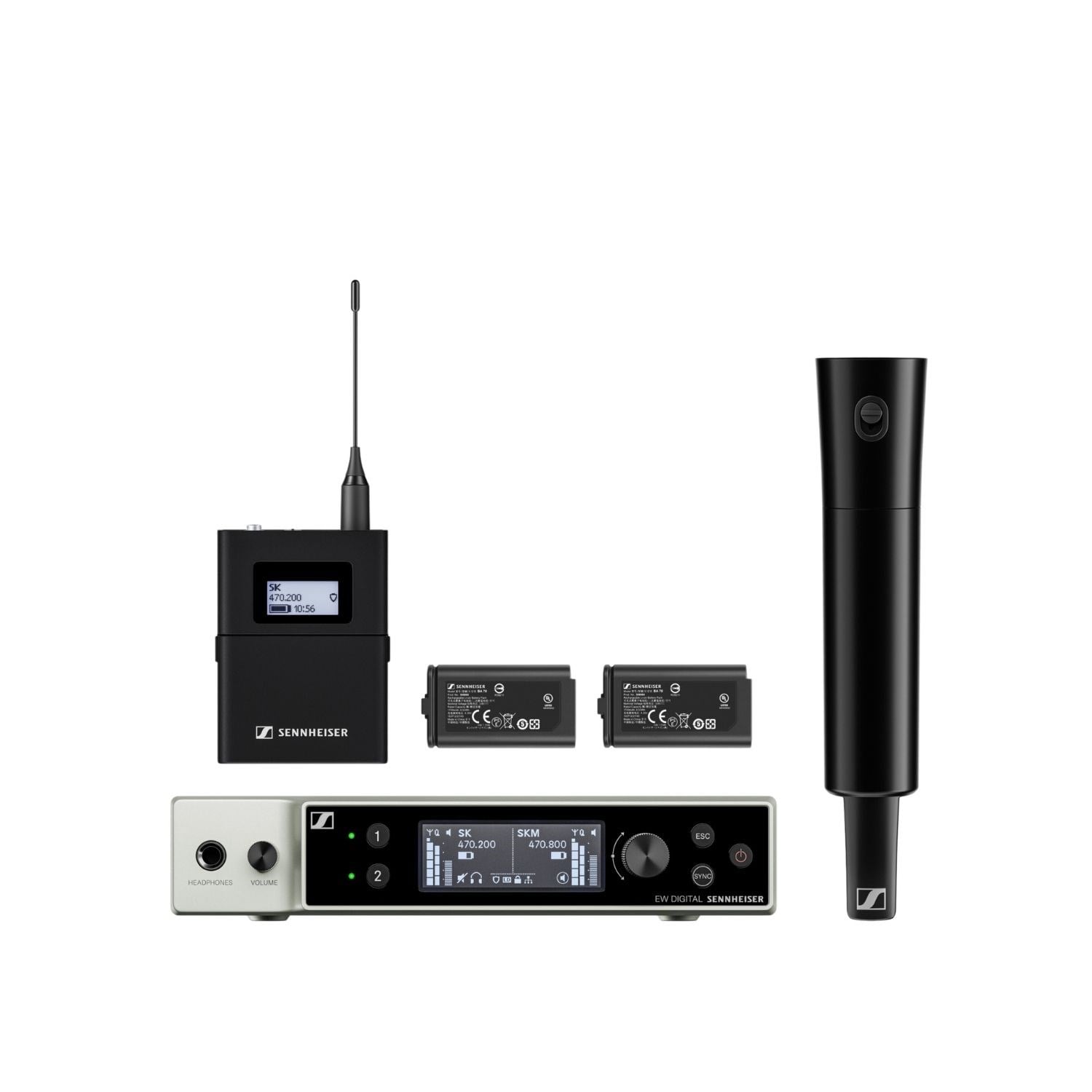 Sennheiser EW-DX SK / SKM-S BASE SET (R1-9) Dijital Kablosuz Mikrofon Sistemi