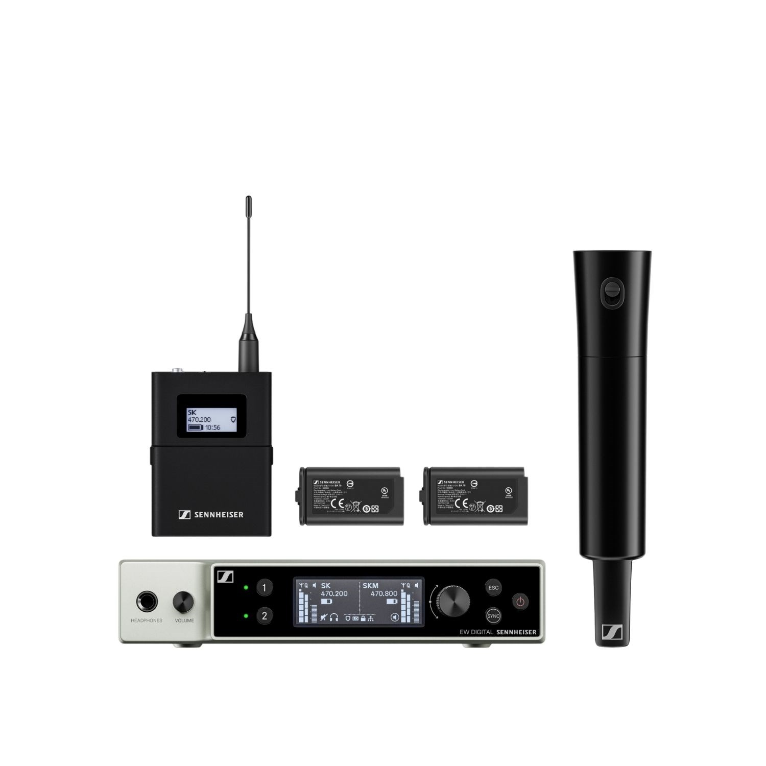 Sennheiser EW-DX SK / SKM-S BASE SET (U1/5) Dijital Kablosuz Mikrofon Sistemi