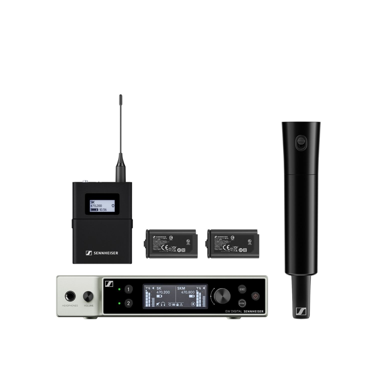 Sennheiser EW-DX SK / SKM-S BASE SET (Y1-3) Dijital Kablosuz Mikrofon Sistemi