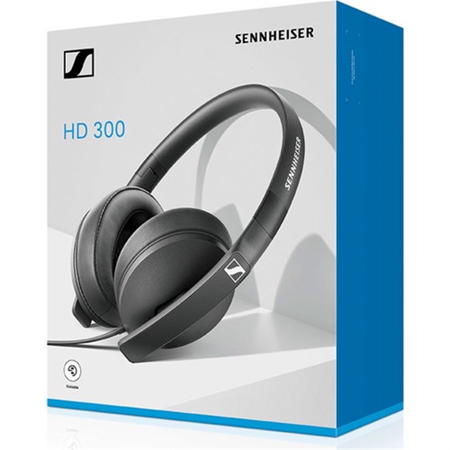Sennheiser HD 300 Kulak Üstü Siyah Kulaklık