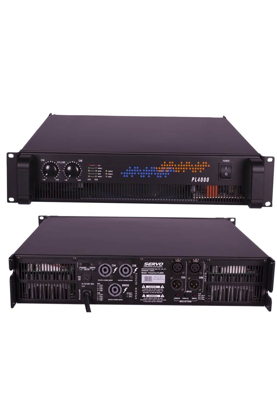 Servo PL 4000 4x1000W Power Amplifier