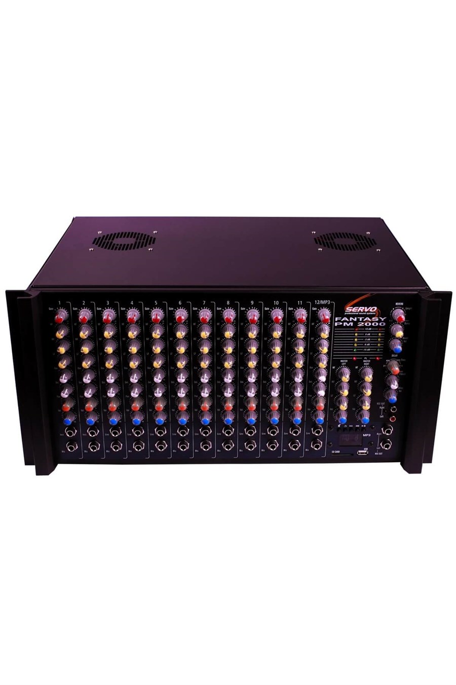 Servo PM 2000 12 Kanallı 2x1000W Fantasy Anfili Mikser
