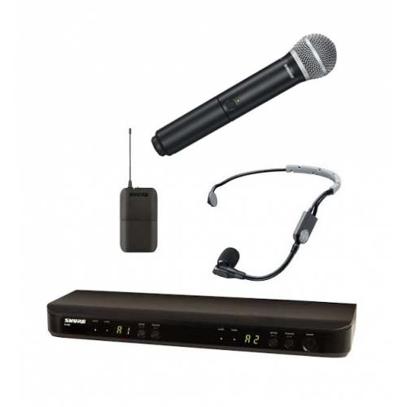 Shure BLX1288E/SM35  El + Headset Telsiz Mikrofon Seti