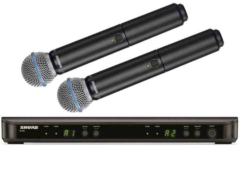 Shure BLX288E/B58 (BETA 58) Çift El Kablosuz Mikrofon Seti